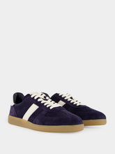 Tom Ford Deep Navy Suede Low-Top Sneakers