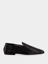 Tom Ford Black Printed Alligator Steven Slipper