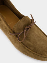 Tom Ford Dark Taupe Suede Loafers
