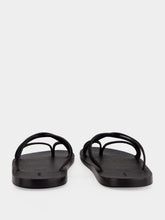 Tom Ford Black Leather Criss-Cross Sandals