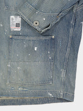 Maison Mihara Yasuhiro Indigo Blue Stripe Denim Chore Jacket