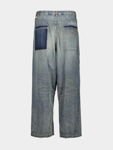 Maison Mihara Yasuhiro Indigo Blue Stripe Denim Bush Pants