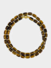 Julietta Donna Tigers Eye Rhodium-Plated Brass Necklace