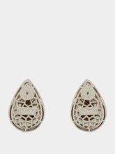 Julietta Vale Tigers Eye Rhodium-Plated Brass Earrings