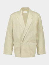 Cream Workwear Denim Blazer