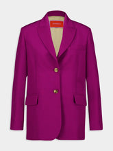 La DoubleJ Solid Purple Cady Wool Jones Jacket