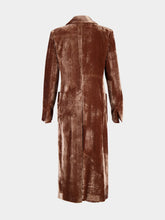 La DoubleJ Solid Pink Velvet Duster Coat