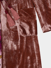 La DoubleJ Solid Pink Velvet Duster Coat