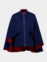 La DoubleJ Solid Blue Double Coat Baker Street Wool Jacket