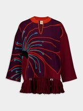 Paula Jade Burnt Henna Jacquard Sweater