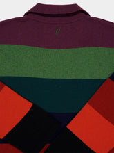 Paula Jane Multicoloured Stripes Knitted V-Neck Top