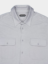 Tom Ford Light Charcoal Silk-Cotton Shirt