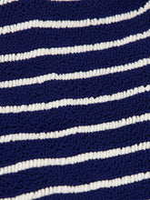 Hunza G Navy and Whit Stripe Coverage Jean Bikini