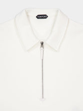 Tom Ford White Zipped Neck Rugby Jacket