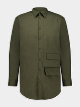 Y-3 Front Pocket Green Shirt