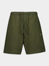 Y-3 Green French Terry Shorts