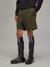 Y-3 Green French Terry Shorts