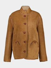 Blazé Milano Tatoosh Camel Curly Shearling Jacket
