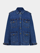Blazé Milano Nariida Sapphire Sahariana Denim Jacket