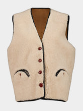 Blazé Milano Tatoosh Camel Gliss Reversible Shearling Gilet