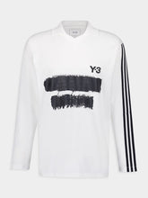 Y-3 Core White Graphic Logo Long Sleeve Top