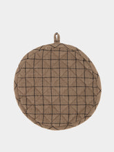 Madam Stoltz Taupe Quilted Pot Holder