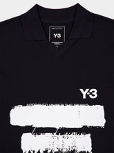 Y-3 Black Graphic Logo Long Sleeve Top