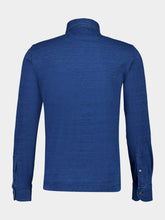 Tom Ford Indigo Blue Regular Fit Long-Sleeve Polo Shirt