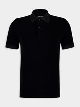 Tom Ford Black Towelling Cotton Polo Shirt
