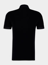 Tom Ford Black Towelling Cotton Polo Shirt