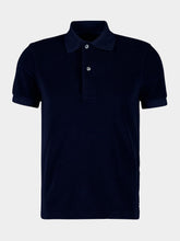 Tom Ford Navy Blue Towelling Polo
