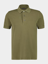 Tom Ford Pale Army Green Lyocell Polo Shirt