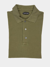 Tom Ford Pale Army Green Lyocell Polo Shirt