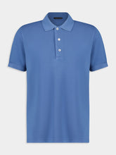 Tom Ford Iris Blue Piquet Polo Shirt