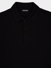 Tom Ford Black Lyocell Polo Shirt