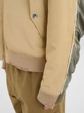 Marni Beige Twill Bomber Jacket with Contrast Back
