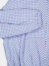 Marni Light Blue Checked Seersucker Hooded Jacket