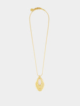 Tom Ford Vintage Gold Brass Drop Pendant Necklace