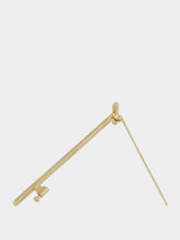 Tom Ford Pale Gold Silver T Pin Brooch