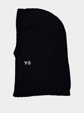 Y-3 Black Ribbed Knit Hood