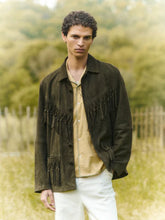 Baziszt Khaki Green Fringe Jacket