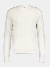 Commas White Merino Wool Jumper