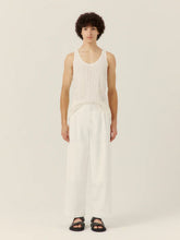 Commas Off-White Pointelle Knit Tank