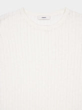 Commas Off-White Pointelle Knit T-Shirt
