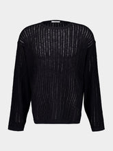 Commas Black Pointelle Knit Sweater