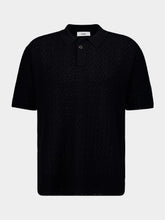 Commas Black Polo Knit Cotton