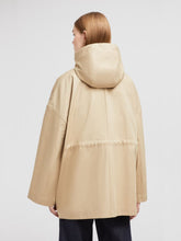 Moncler Beige Gaillon Hooded Cotton Parka Coat