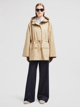 Beige Gaillon Hooded Cotton Parka Coat