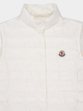 Moncler White Liane Packable Down Gilet