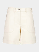 Moncler Ivory Casual Cotton Shorts